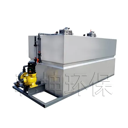 産業用排水処理プラント用の投入、混合、運搬、制御を備えた高自動投入システム