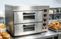 Oven Pizza Komersial BAOKANG HEP-2ST 3KW Heavy Duty dari Guangdong untuk Peralatan Dapur
