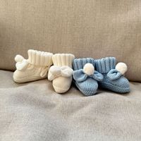 Nouveau Bandeau en Coton Tricoté pour Nouveau-né avec Deux Grands Nœuds Couleur Unie, Accessoire Cheveux Doux pour Bébé Fille, Nœud de Baptême