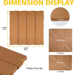 GOOD PRICE Modular Anti Slip PP PVC Plastic <b>Flooring</b> Mats Interlocking Garage Deck Tiles <b>Outdoor</b> Patio Floor - Product Image 3