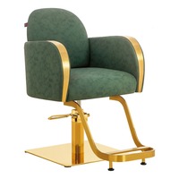Chaise de coiffeur/salon/barbier multifonctionnelle luxueuse et tendance avec fonctions de levage et de rotation pour les services de coupe de cheveux, de permanente et de coloration