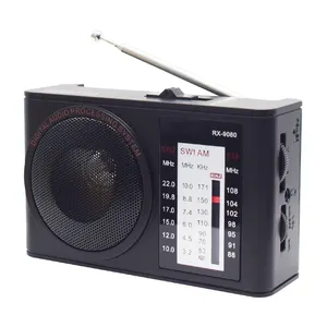 Rádio portátil am/fm/SW1-2 4 bandas, com som de alta qualidade, rádio clássico com entrada para fone de ouvido