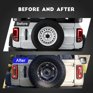 ไฟท้าย LED สำหรับ Ford Bronco ปี 2020-2023 เลนส์ใส ชุดอัพเกรดใหม่ พร้อมไฟวิ่งกลางวัน แบบเสียบใช้งานได้ทันที กันน้ำ - Product Image 6