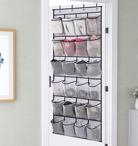 Organisateur de chaussures à suspendre, 24 grandes poches en maille, pour chambre à coucher, rangement mural, Visible, suspension - Product Image 3