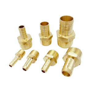 Raccords de tuyauterie en laiton, connecteurs hexagonaux filetés NPT pour l'alimentation en eau, basse pression, usinés CNC, surface polie - Product Image 1