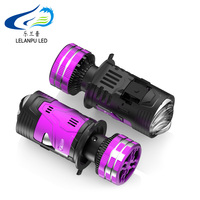LELANPU Mini projecteur Bi-LED H4 haute puissance 6000K, phare de voiture avec refroidissement en aluminium, remplacement d'éclairage automobile