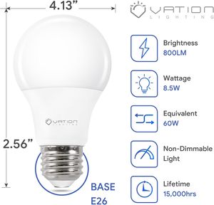 Светлая светодиодная лампочка E26 E27 B22 5W 7W 9W 12W 15W A19 - Product Image 6