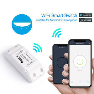 Interrupteur intelligent Wi-Fi Tuya 1 canal 2,4 GHz avec programmation horaire et assistance vocale pour la maison professionnelle PST-WF-S1 - Product Image 2