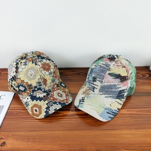 100% bông mũ thể thao chính Thức Du lịch bãi biển giản dị dân tộc bộ lạc hình học <span class=keywords><strong>Aztec</strong></span> mô hình Bohemian Jacquard 6-Bảng điều chỉnh mũ tùy chỉnh - Product Image 2