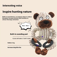 Chiens Chats Squeaky Plush Squeaky Plush Leather Circle Chewing Bruxism Toys