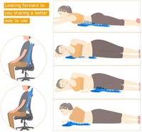 Nouvelle conception vente directe en gros oreiller de dispositif de traction cervicale muti-fonctionnel masseur de cou soulagement de la douleur vente entière