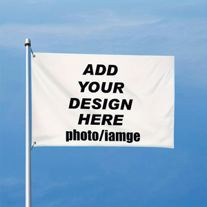 Pemasok Swil kustom dapat disesuaikan 3x5 kaki bendera kain poliester dua sisi dengan cetak Logo kustom untuk penggunaan Promosi - Product Image 1