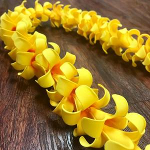 Groothandel Fabriek Leverancier HL0046A 2 Kleuren 100 Cm Foam Puakenikeni Lei Hawaiian Dance Party Vrouwen Ketting Bloemen Hula Meisje - Product Image 5