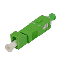 Adaptateur Fibre Optique Monomode SC/APC Mâle vers LC/APC Femelle, Convertisseur Hybride LC-SC FTTH Conforme ROHS, Matériau ABS Haute Performance