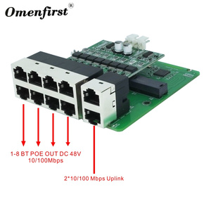 Công Tắc <span class=keywords><strong>PoE</strong></span> BT Công Tắc 8 Cổng Ethernet BT <span class=keywords><strong>PoE</strong></span> 60W MAX90W Bảng Mạch Công Tắc Mạng Nhanh PCBA 100Mbps Áp Dụng Cho Bộ Định Tuyến Không Dây - Product Image 5