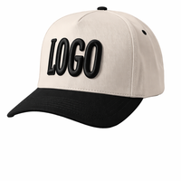 Op maat gemaakte geborduurde logo luipaard sportieve nieuwe populaire design ademende beige groene letter 2-kleurige 5-delige katoenen pet