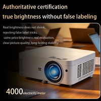 Proyector de Tiro Corto ViewSonic PT4015 0.61, 4000 Lúmenes, XGA, DLP, para Educación, Aula, Oficina, Sala de Reuniones