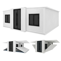 Maison Préfabriquée Économique Clé en Main, Conteneur Modulaire Extensible 40FT 30FT 20FT 10FT, Villa Pliable avec Chambre Extensible