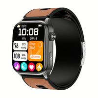 Reloj Inteligente ERON Square BP ECG S101 con Pantalla AMOLED, Frecuencia Cardíaca, Presión Arterial Real, Monitoreo de Temperatura, Reloj de Salud a Prueba de Agua