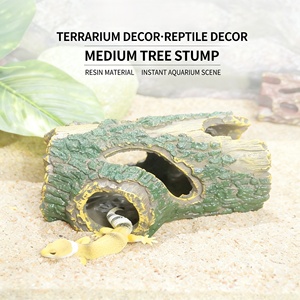 Bestseller Baiyi - Grotte cachette écologique pour reptiles, nid d'arbre artificiel non toxique, tronc d'arbre artificiel pour gecko léopard, lézard, aquarium - Product Image 4