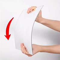 Miroir Autocollant Incassable Mur Rond Bain Salle De Bains Collant Incassable Adhésif Flexible Acrylique Miroir Autocollants Pour Mur