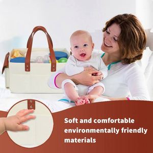 Panier de rangement pour bébé en feutre, grand format, pour couches et accessoires, certifié BSCI - Product Image 5