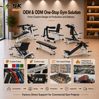 Paquete Completo de Equipos de Gimnasio SK para Centro de Fitness, Máquinas con Pesas, Conjunto Completo para Entrenamiento de Fuerza, Venta al Por Mayor