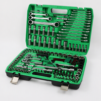 Kit d'outils automobile 151 pièces en nickel perlé noir avec embouts S2 à dégagement rapide 72T pour garage et service