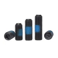 Vis sans tête à empreinte hexagonale en acier allié oxyde noir avec patch en nylon, à pointe coupée, à verrouillage par filetage, pour verrouillage de filetage