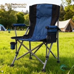 Silla Plegable para Exteriores, Marco de Aluminio, Tela Oxford, Respaldo Alto, Portátil, para Camping, Jardín, Estilo Casual - Product Image 5