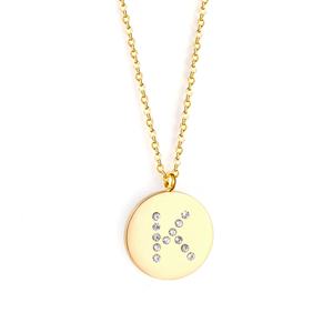 Collares con Letra K, Colgantes con Iniciales del Alfabeto, Collar de Cadena de Acero Inoxidable Dorado/Plateado, Joyería para Mujer - Product Image 1