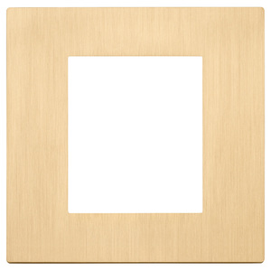 <b>Brushed</b> Gold Plate 10.1 Cm X 9.9 Cm X 1.9 Cm For <b>Wiring</b> Accessories - Product Image 1
