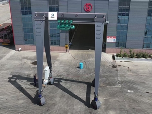 Мобильный козловой кран с резиновым Уставом: гибкое рулевое управление на 360 °, умная работа на дворе-низкое техническое обслуживание, длительный срок службы, сертификат CE - Product Image 4