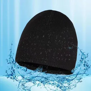 قبعة رياضية مقاومة للماء Beanie للرجال والنساء للجري والأنشطة الخارجية المضادة للماء قبعة تدفئة لفصل الشتاء للرياضات على الجليد والمشي الطويل وركوب الدراجات وتسلق الجبال مضادة للماء