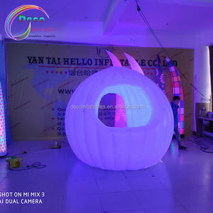 DJ Inflatable Studio Gian Hàng/Inflatable Lều Tuyết Dome Tent Với LED Ánh Sáng - Product Image 3