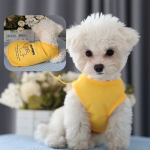 Lindo chaleco con estampado de animales para gatos y perros, ropa de poliéster para verano y otoño, opciones de colores azul, rosa y amarillo - Product Image 3