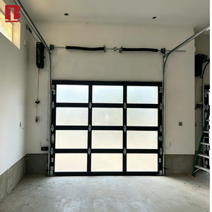 Porte de garage sectionnelle automatique Bolang en verre trempé avec cadre en aluminium, résistante aux UV et isolée, pour villa et maison - Product Image 4