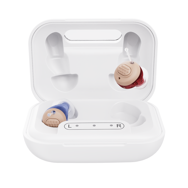 JINGHAO Medical Rechargeable Hearing Aid Digital Invisible Mini Deaf CIC OTC Hearing Aids 6 Channels