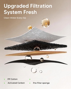 Fontaine à eau automatique pour chat en acier inoxydable ultra-silencieuse de 2,2 L, distributeur d'eau automatique pour animaux de compagnie - Product Image 6