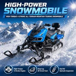 Motoneige tout-terrain à châssis <span class=keywords><strong>en</strong></span> acier, haute traction, à essence, pour la conduite <span class=keywords><strong>en</strong></span> extérieur, buggy de neige, <span class=keywords><strong>luge</strong></span> récréative, directement de l'usine - Product Image 6