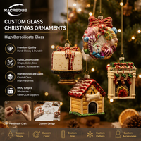 Fournisseur en gros de décorations de Noël en verre, bonbons et confiseries, sucettes peintes à la main, décorations d'hiver, coffret cadeau en borosilicate