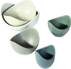 <span class=keywords><strong>5</strong></span> paquets bols de service en céramique bols à pâtes en porcelaine en forme de <span class=keywords><strong>Lotus</strong></span> faits à la main pour Restaurant à domicile en vrac - Product Image 2