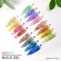 CAIXUAN Gel de Construction Printemps Inflorescence Sans HEMA ni TPO, Gel Dur Autolissant à Faible Chaleur, Gel d'Extension pour Ongles