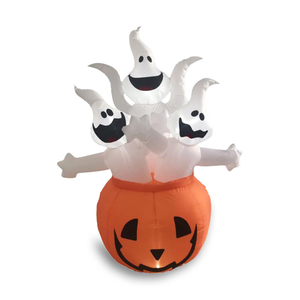 Décorations murales festives fantômes et citrouilles en fibre de polyester gonflable imperméable pour Halloween pour les fêtes et les célébrations - Product Image 4