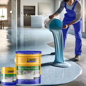 Kit de revêtement de <span class=keywords><strong>sol</strong></span> industriel en résine époxy à nivellement automatique Peinture intermédiaire pour <span class=keywords><strong>garage</strong></span> Revêtement liquide en époxy pour sols en béton - Product Image 2
