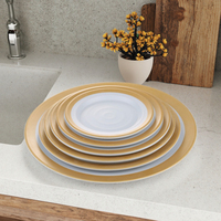 Vaisselle en mélamine de qualité supérieure, vente chaude, assiettes et plats ronds