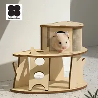 MewooFun sıcak satış Hamster yerleştirme Mini ev doğal Hamster evi