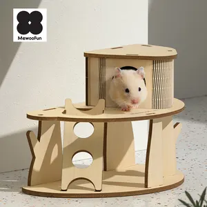 Grosir hamster plastik rumah-Megofun Jual Panas Rumah Hamster Bersarang Mini Rumah Hamster Alami Rumah Hamster