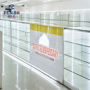 Vitrina de Vidrio PENBO de Alta Calidad para Exhibición de Cigarrillos, con Estantes y Cajón, Color y Tamaño Personalizables para Tiendas de Tabaco - Product Image 2