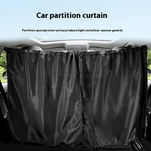 Five-Piece Set Sunshade Enhanced Privacy Mesh Car Rear Partition Curtains with Heat Insulation Features - Product Image 3